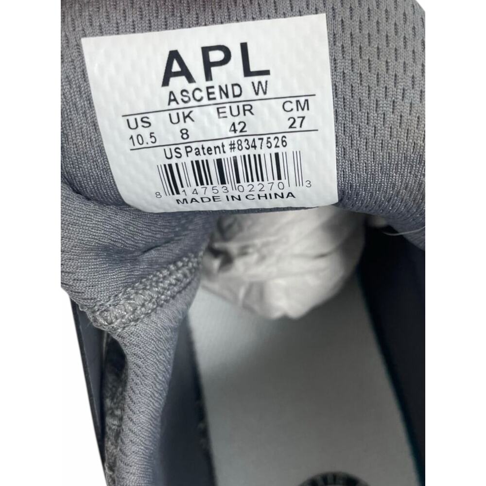 APL Ascend TechLoom Quilted Sneakers Lace Up Gray Size 10.5 - Picture 10 of 12